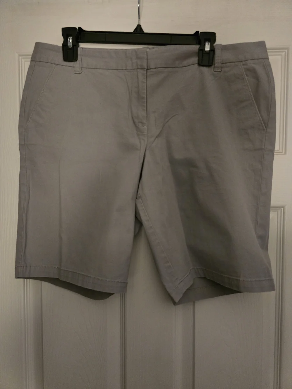 J. Crew Light Gray Chino Bermuda Shorts